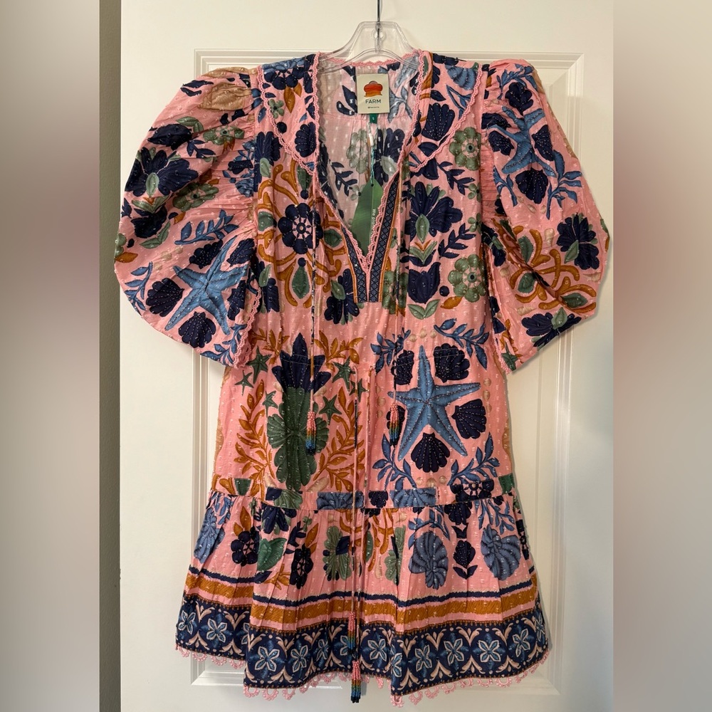 FARM Rio Seashell Tapestry Mini Dress - Picture 4 of 7